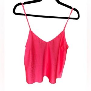 Victoria’s Secret Neon Pink Camisole Top Size M Sexy Summer Tank